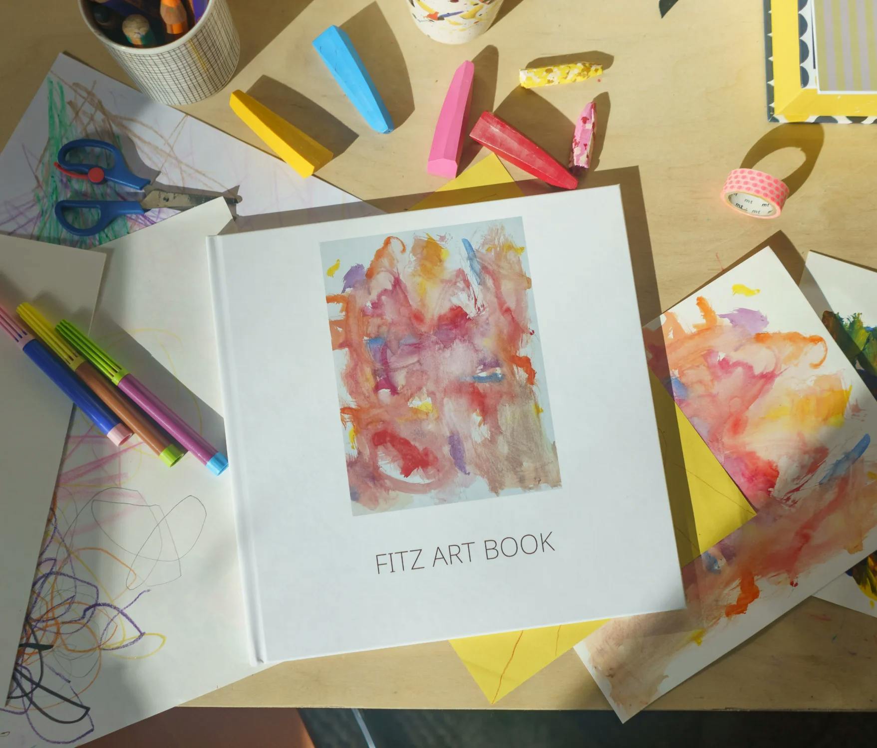 Turn your kid's art into a photo book image