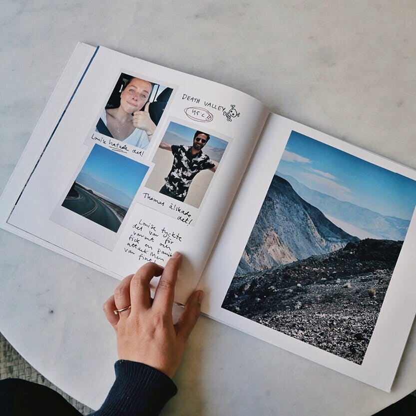 Make a personalized travel book image